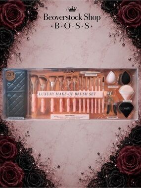 🔴New DANIELLE 20 Piece Luxury Make-Up Brush Set